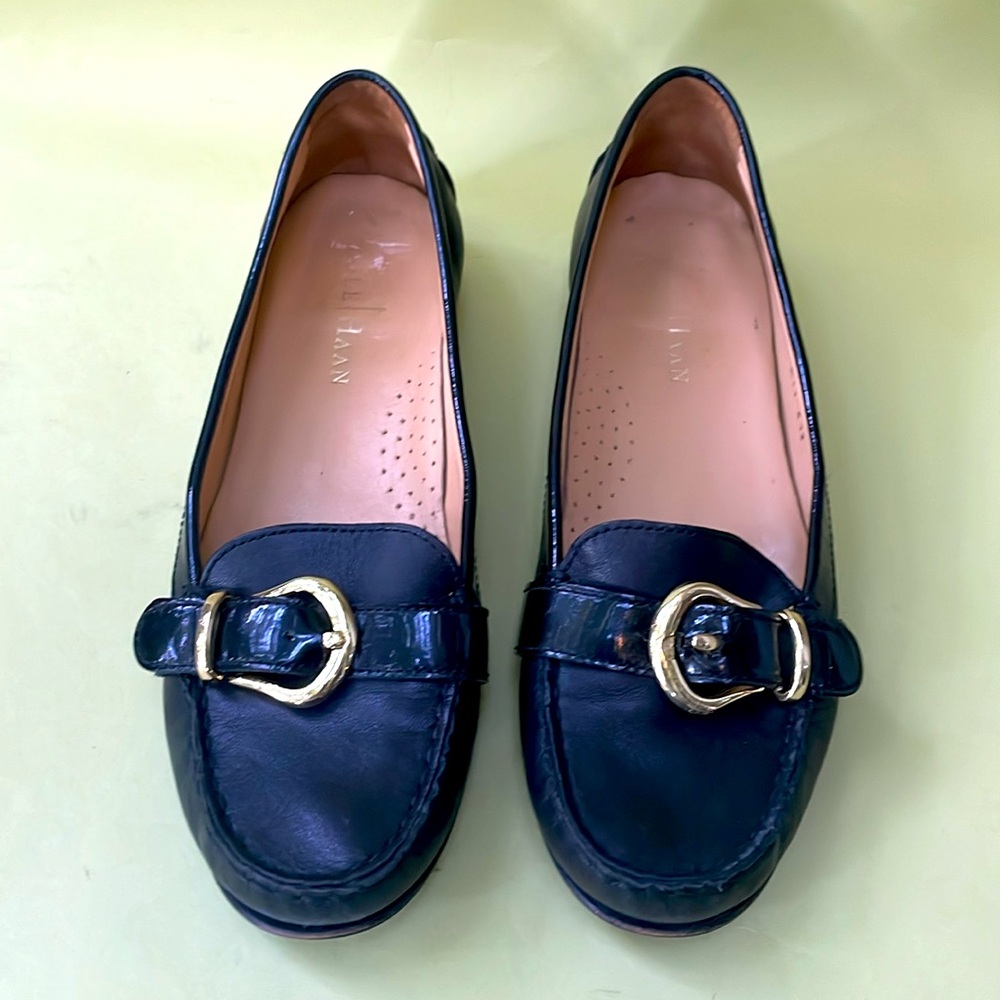 Vintage black/gold Cole Haan leather shoes